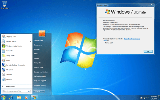 Windows 7 Ultimate 32-Bit